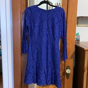 J. Crew Lace Blue Dress